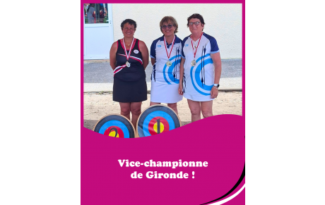 Une vice-championne de Gironde chez les archers de Cadillac !